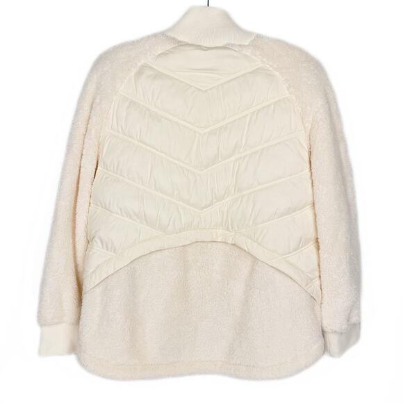 Nwot Bernardo Cream Teddy Eco Plum Insulated Quilted Puffer Jacket Sz Small - Picture 2 of 12